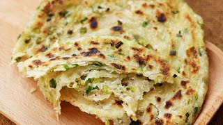 ExtraFlaky Chinese Scallion Pancakes Recipe 葱油饼 [upl. by Tnomal]