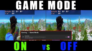 Fortnite  Game Mode ON vs OFF  Comparison with Windows 11  RX 6600 XT [upl. by Lanette769]