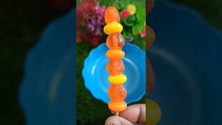 Orange juztjelly and mentos candy lollipop popsicle viral trending shorts youtubeshorts ytshort [upl. by Elicia]