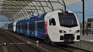 Train Simulator Vaalem  Den Hampen fictional route with Arriva FLIRT3 [upl. by Aihsemek269]