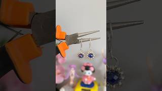 Pendientes 💙✨ muy Fácil de hacer 👌 parati diy shortvideo bisuteria aretes videos shorts [upl. by Assilak]