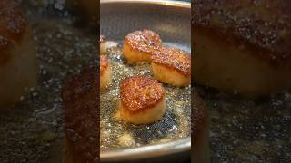 Cooking 101  Seared Scallops culinaryschool scallops [upl. by Mchail]