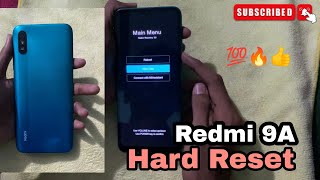 Redmi 9A Hard Reset  Factory Reset  2022 redmi youtube hardreset [upl. by Dnomar]