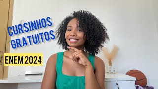 CURSINHOS GRATUITOS para estudar para o ENEM 2024 [upl. by Enelaehs]