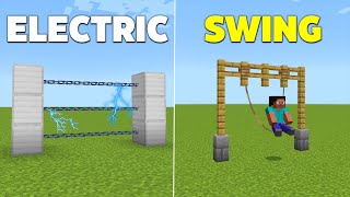 2 EASY Command Block Hacks in Minecraft Bedrock Swing Electric Fence [upl. by Kinna]