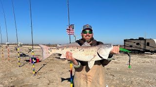 Rutherford beach fishing for 100 red drum louisiana creole sufffishing wildcamping fishingguide [upl. by Olleina]