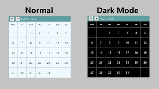 Calendar Control from scratch C and XAML  Part 2 [upl. by Ybreh]