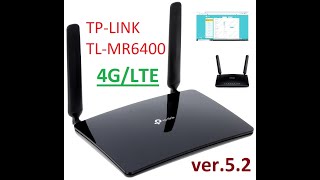 Router TPLink TLMR6400 4GLTE ver52 Setup wizard [upl. by Longerich]