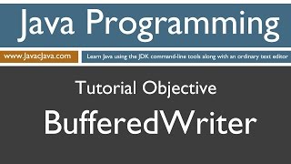 Learn Java Programming  BufferedWriter Tutorial [upl. by Ennairb]