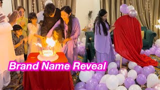 Clothing Brand Name Reveal  celebration 🎉  Sitara yaseen vlog [upl. by Ahsined352]