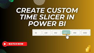 Quick Time Period Filtering Using a Custom Slicer in Power BI  MiTutorials [upl. by Eulalia]