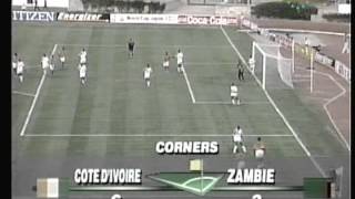 1994 March 31 Zambia 1 Ivory Coast 0 African Nations Cup [upl. by Ennail726]