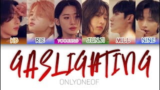 OnlyOneOf 온리원오브  gaslighting Color Coded Lyrics hanromeng [upl. by Silver384]