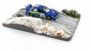 Subaru Impreza WRC Makinen  Lindstrom Rally Sweden 2002 Diorama 143 Scale [upl. by Aihgn615]