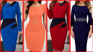 Classic Bodycon Dresses for the Office Simple and Stylish Bodycon DressesBest Styling ideas [upl. by Atram]