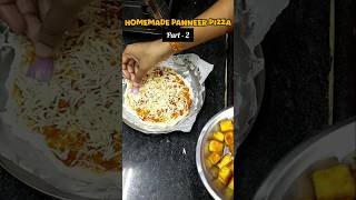 Homemade panneer pizza without oven✨❤️ swethasdiary food cooking home aesthetic shorts love [upl. by Anirdnaxela]