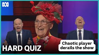 Hilariously chaotic contestant derails the show  Hard Quiz  ABC iview [upl. by Emmuela]