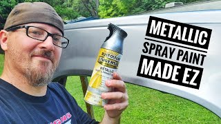 How To PAINT Your CAR With Metallic Spray Paint The EZ Way  Bonus Tips amp Tricks [upl. by Dewey]