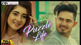 Puzzle life Sharry Hassan  Nisha bhatt new song Punjabi 2020 lyrics video song [upl. by Leynwad]