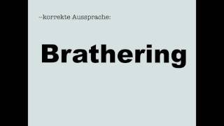 Korrekte Aussprache Brathering [upl. by Guss]