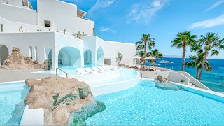 Mykonos Blu Grecotel  The Most Stunning Hotel in Mykonosfull tour in 4K [upl. by Oirretna]