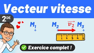 Le vecteur vitesse ✅ Exercice pour réviser  💪 Seconde  PhysiqueChimie [upl. by Larimore737]