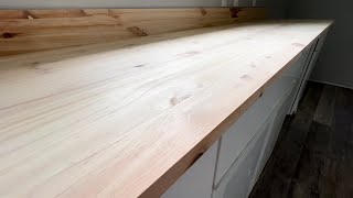 Inexpensive DIY Wood Countertops [upl. by Anayit327]