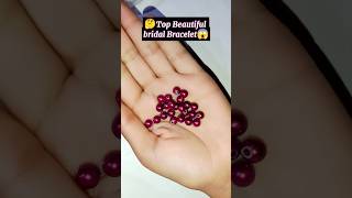 Create a STUNNING Pearl bracelet in JUST 1 minute shorts viralvideo braceletmaking [upl. by Ahsemat]