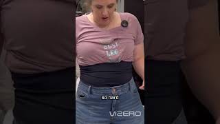 Getting rid of waist gap 👖 Perfect fit jeans  Easy alteration DIY [upl. by Mill106]