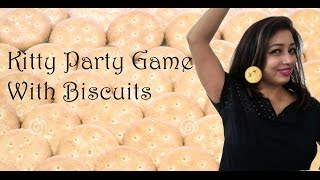 Kitty Party Game With Biscuit [upl. by Aerdnaid]