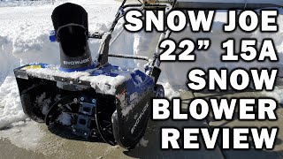 Snow Joe 22quot 15A Corded Snow Blower Review [upl. by Zsazsa]