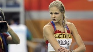 Darya Klishina Дарья Клишина 2010 3v Doha World Indoor March 14th [upl. by Rebmak]