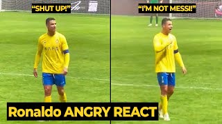 Ronaldo look upset after Al Hilal fans chanted MESSI name in today match  Football News [upl. by Rasec]