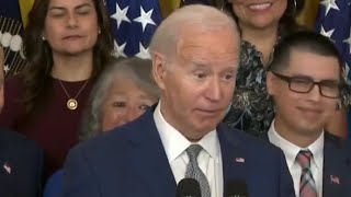 Joe Biden ‘short circuits’ during latest gaffe [upl. by Akerdnahs]