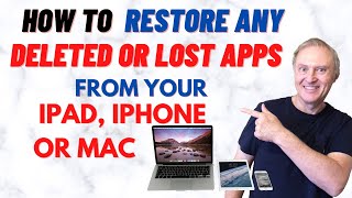 How to RESTORE any Deleted or Lost Apps on iPad iPhone or MAC [upl. by Einnal]