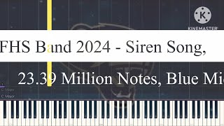 Black Midi WFHS Band 2024  Siren Song 2339 Million Notes Blue Midi [upl. by Derek134]