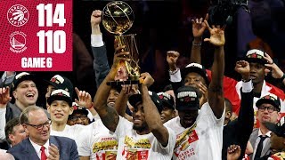 Raptors beat Warriors to win 1st NBA title in team history  2019 NBA Finals Highlights [upl. by Catarina]