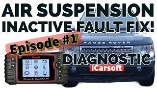 iCarsoft on Range Rover L322 Air Suspension Inactive Fault Fix  Episode 1 [upl. by Ashia]