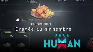 Recette  dragée au gingembre  Once Human [upl. by Arbua761]