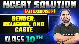 Gender Religion And Caste  Complete NCERT WITH BACK EXERCISE in 1 Video  Class 10th Board [upl. by Chessa]