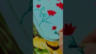 Famou waterlily painting viral painting lotus painting make of ice cream box viral cutely [upl. by Pirzada]