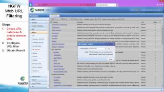 SANGFOR NGFW Web Filtering and Custom URL [upl. by Lassiter]
