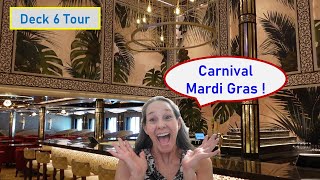 Hidden Wonders of Carnival Mardi Gras Deck 6 [upl. by Constanta]