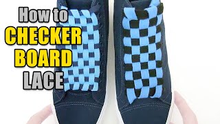 Checkerboard Lacing Tutorial – Professor Shoelace [upl. by Asiela]