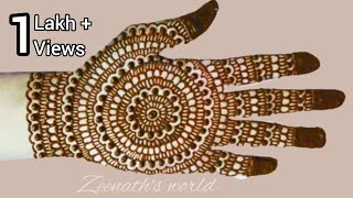 Mehandi kaise lagate hain  mehandi ki design bataiye  मेहंदी कैसे लगाया जाता है  Zeenaths world [upl. by Brawley]