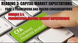 2022 CFA Level III Schweser Notes MODULE 31 FORMULATING CAPITAL MARKET EXPECTATIONS [upl. by Lewanna]