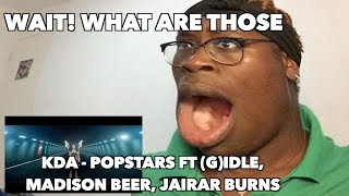 KDA  POPSTARS ft Madison Beer GIDLE Jaira Burns League of Legends MV REACTION WOW [upl. by Ylenaj]