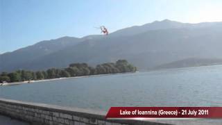 Sikorsky S64 Skycrane  Lake of Ioannina Greece  July 2011 [upl. by Leunamnauj]