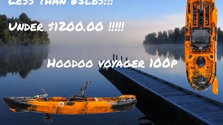 Quick tour of my hoodoo voyager 100p budget pedal drive kayak [upl. by Reeher479]