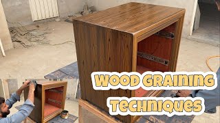 Wood Graining Techniques  Fake Wood Grain Hand Tool [upl. by Dixie]